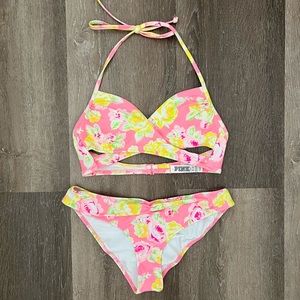 Victoria’s Secret PINK floral 2 piece bikini set - Size Small